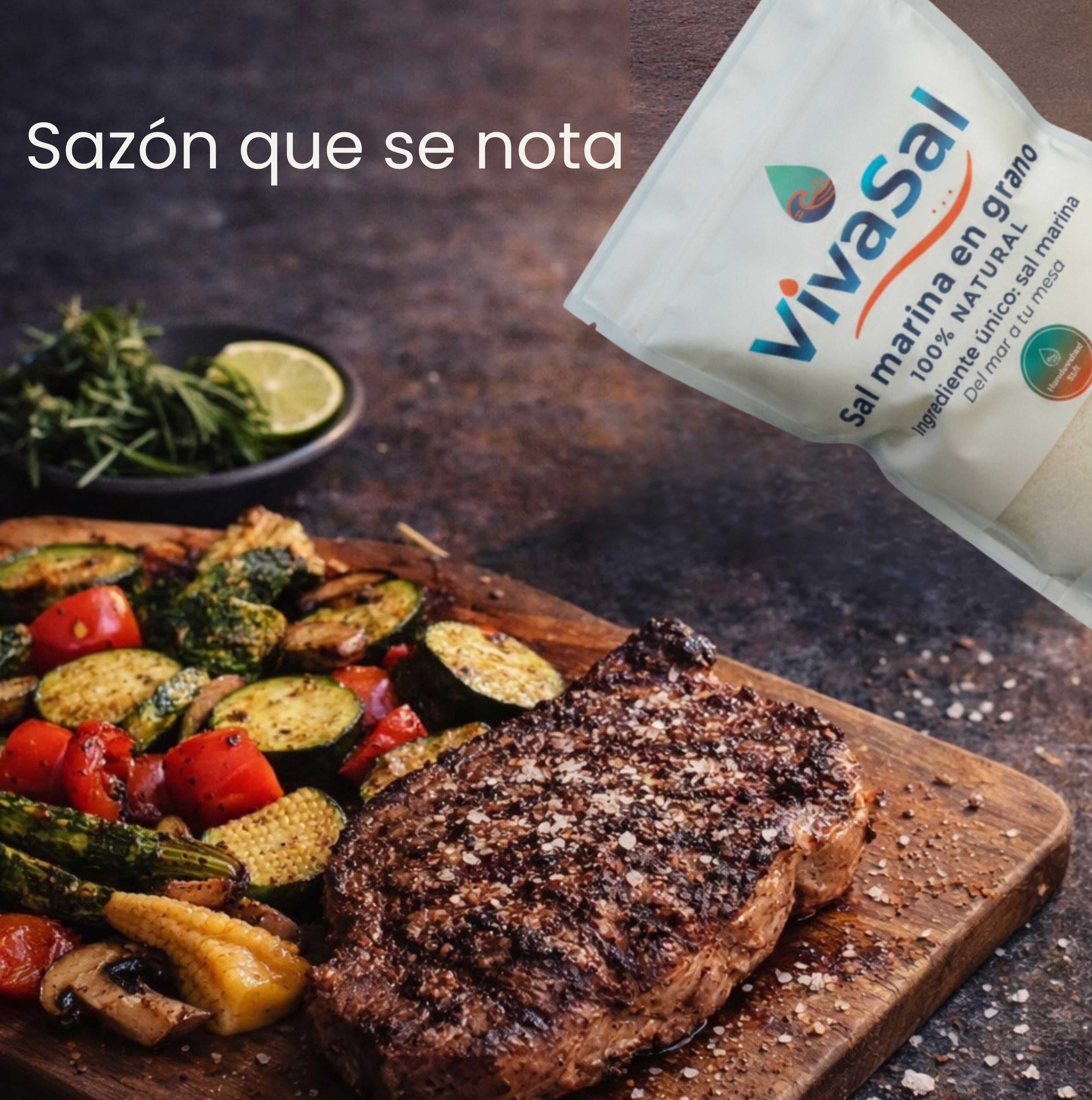 Sal de Mar en Grano 1 kg | Sal Marina Natural de Colima | VivaSal